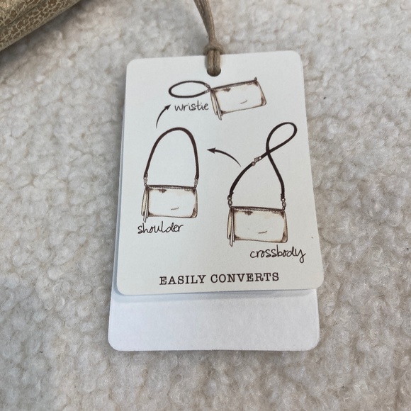 HOBO Darcy Baguette Bag Wristlet Purse Leather Hair On Leopard Converti…… NWT - Picture 4 of 14